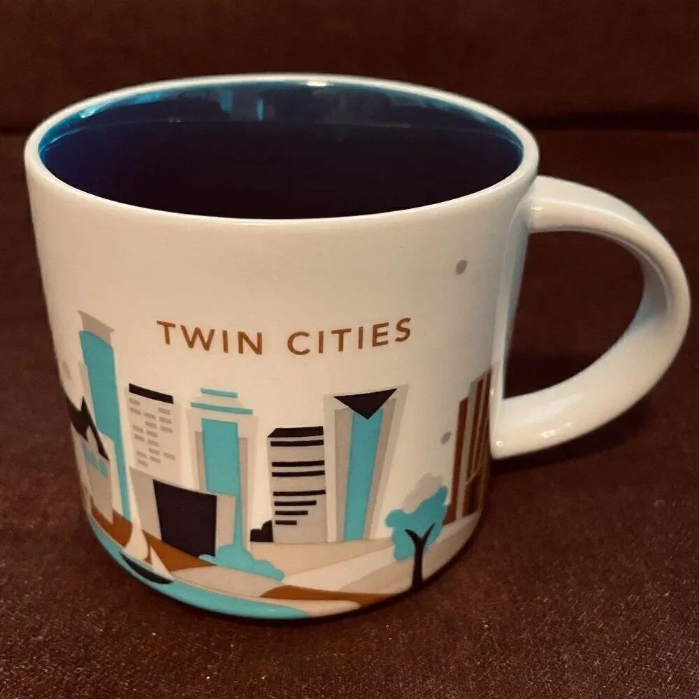 New Starbucks You Are Here Collection Twin Cities Coffee Tea Mug Cup 14 oz. 2015